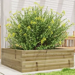 vidaXL Jardinière 70x70x23 cm bois de pin imprégné pas cher