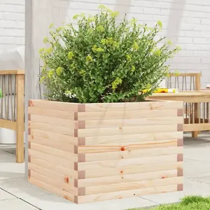 vidaXL Jardinière 60x60x45,5 cm bois de pin massif pas cher