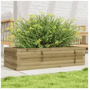 vidaXL Jardinière 90x40x23 cm bois de pin imprégné pas cher