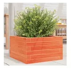 vidaXL Jardinière cire marron 40x40x23 cm bois de pin massif