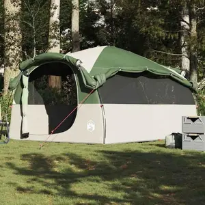 VIDAXL Tente familiale tunnel 6 personnes vert imperméable