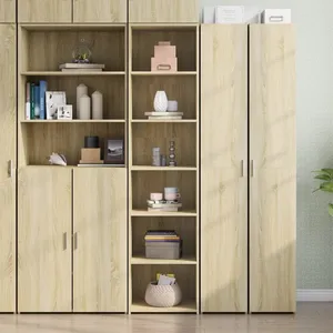 vidaXL Buffet haut chêne sonoma 45x41x185 cm bois d'ingénierie pas cher