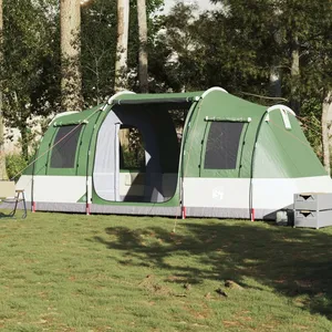 Comparateur de prix : vidaXL Tente de camping tunnel 4 personnes vert imperméable