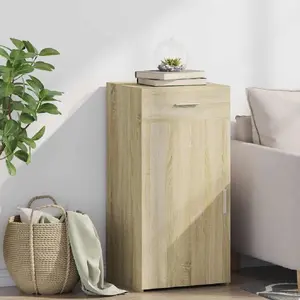 vidaXL Buffet chêne sonoma 45x42,5x93 cm bois d'ingénierie pas cher