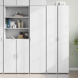 vidaXL Buffet haut blanc 45x42,5x185 cm bois d'ingénierie pas cher