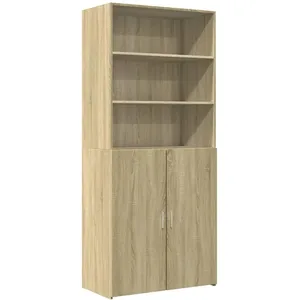 vidaXL Buffet haut chêne sonoma 80x42,5x185 cm bois d'ingénierie