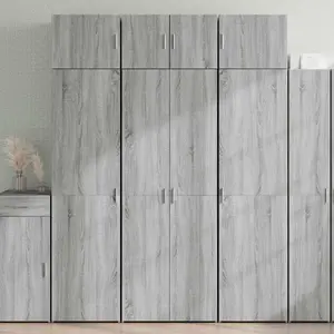 vidaXL Armoire de rangement sonoma gris 70x42,5x225 cm