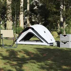 Comparateur de prix : vidaXL Tente de camping 1 personnes blanc tissu occultant imperméable