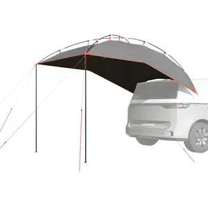 VIDAXL Tente de voiture gris et orange imperméable pas cher