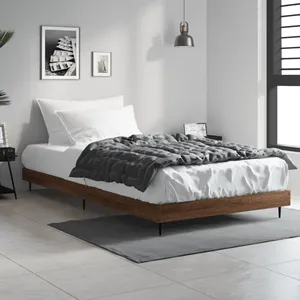 vidaXL Lit superposé avec toit cire marron 75x190cm bois massif de pin pas cher