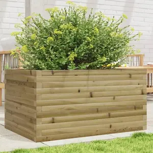 vidaXL Jardinière 90x60x46 cm bois de pin imprégné pas cher