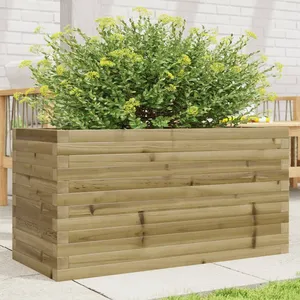 vidaXL Jardinière 90x40x46 cm bois de pin imprégné pas cher