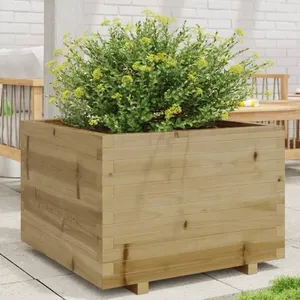 Comparateur de prix : vidaXL Jardinière 70x70x49,5 cm bois de pin imprégné