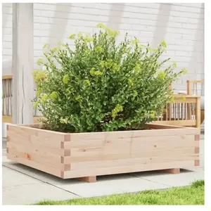 vidaXL Jardinière 90x90x26,5 cm bois de pin massif