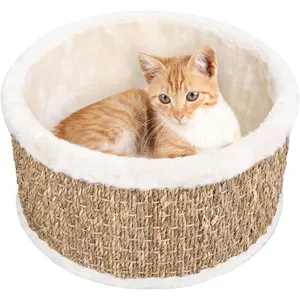 vidaXL Jardinière blanc 90x90x26,5 cm bois de pin massif pas cher