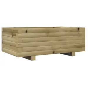 vidaXL Jardinière 70x40x26,5 cm bois de pin imprégné pas cher