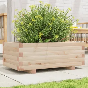 vidaXL Jardinière 70x40x26,5 cm bois de pin massif pas cher
