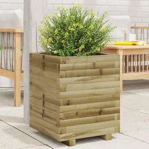 Comparateur de prix : vidaXL Jardinière 40x40x49,5 cm bois de pin imprégné