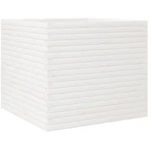 Comparateur de prix : vidaXL Jardinière blanc 80x80x68,5 cm bois de pin massif