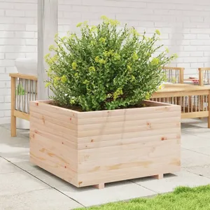 vidaXL Jardinière 80x80x49,5 cm bois de pin massif pas cher