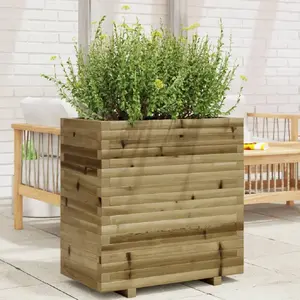 vidaXL Jardinière 70x40x72 cm bois de pin imprégné pas cher
