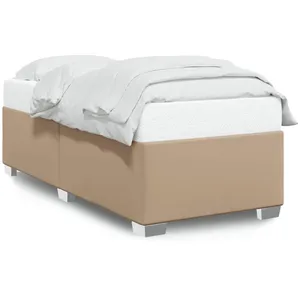 vidaXL Cadre de lit Cappuccino 100x200 cm Similicuir pas cher