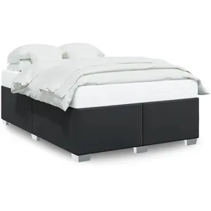 vidaXL Cadre de lit Noir 160x200 cm Similicuir pas cher