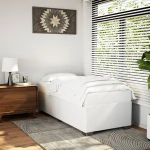 vidaXL Cadre de lit Blanc 80x200 cm Similicuir pas cher