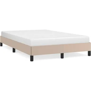 vidaXL Cadre de lit cappuccino 120x190 cm similicuir pas cher