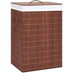 vidaXL Salon de jardin avec coussins 7 pcs marron résine tressée pas cher