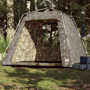 vidaXL Tente de pêche 4 personnes camouflage libération rapideVendu parvidaxl
