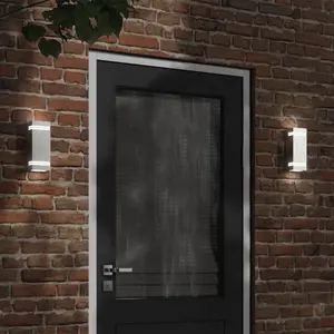 Comparateur de prix : vidaXL Applique murale d'extérieur argenté acier inoxydable