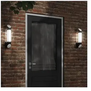 Comparateur de prix : vidaXL Applique murale d'extérieur noir acier inoxydable
