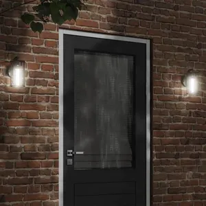 Comparateur de prix : vidaXL Applique murale d'extérieur noir acier inoxydable