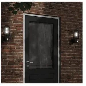 Comparateur de prix : vidaXL Applique murale d'extérieur avec capteur noir acier inoxydable