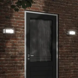 Comparateur de prix : vidaXL Appliques murales d'extérieur 2pcs argenté acier inoxydable