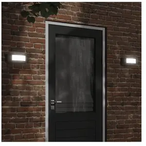 Comparateur de prix : vidaXL Appliques murales d'extérieur 2 pcs noir acier inoxydable