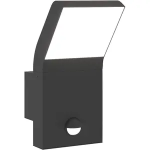 Comparateur de prix : vidaXL Applique murale LED d'extérieur avec capteurs noir