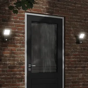 Comparateur de prix : vidaXL Appliques murales LED d'extérieur avec capteurs 2 pcs noir