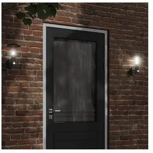 Comparateur de prix : vidaXL Applique murale d'extérieur avec capteur noir acier inoxydable