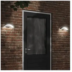 Comparateur de prix : vidaXL Appliques murales LED d'extérieur 2 pcs noir