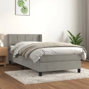 vidaXL Ensemble à manger de jardin et coussins 7 pcs gris rotin pas cher