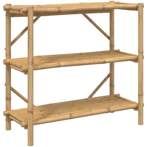 Comparateur de prix : vidaXL Étagère à 3 niveaux 100x40x90 cm bambou