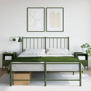 Comparateur de prix : vidaXL Tables de chevet 2 pcs vert olive 36x39x50,5 cm