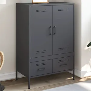 Comparateur de prix : Buffet haut anthracite 68x39x101,5 cm acier laminé à froid Vidaxl Anthracite