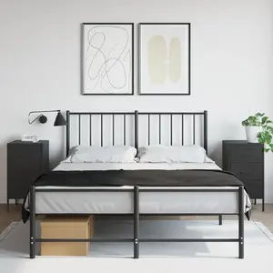 Comparateur de prix : vidaXL Tables de chevet 2 pcs noir 36x39x68 cm acier laminé à froid