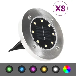 vidaXL Salon de jardin avec coussins 7 pcs gris clair résine tressée pas cher