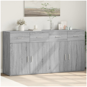 Comparateur de prix : vidaXL Buffets 2 pcs sonoma gris 79x38x80 cm bois d'ingénierie