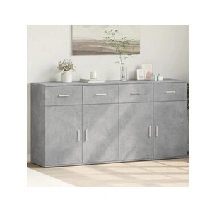 Comparateur de prix : vidaXL Buffets 2 pcs gris béton 79x38x80 cm bois d'ingénierie