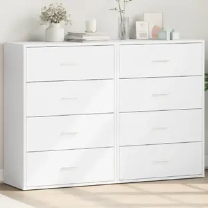 Comparateur de prix : vidaXL Buffets 2 pcs blanc 60x31x84 cm bois d'ingénierie